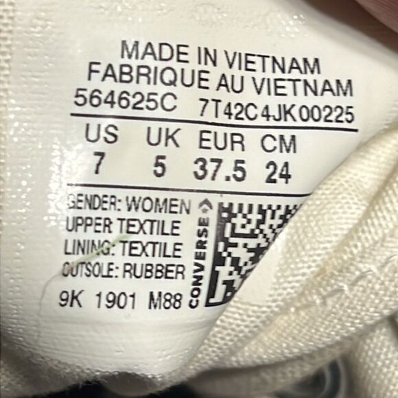 🔥 Converse Hi-Top Transparent Special Edition Chuck Taylor Sneakers Women Sz 7 - Picture 13 of 13